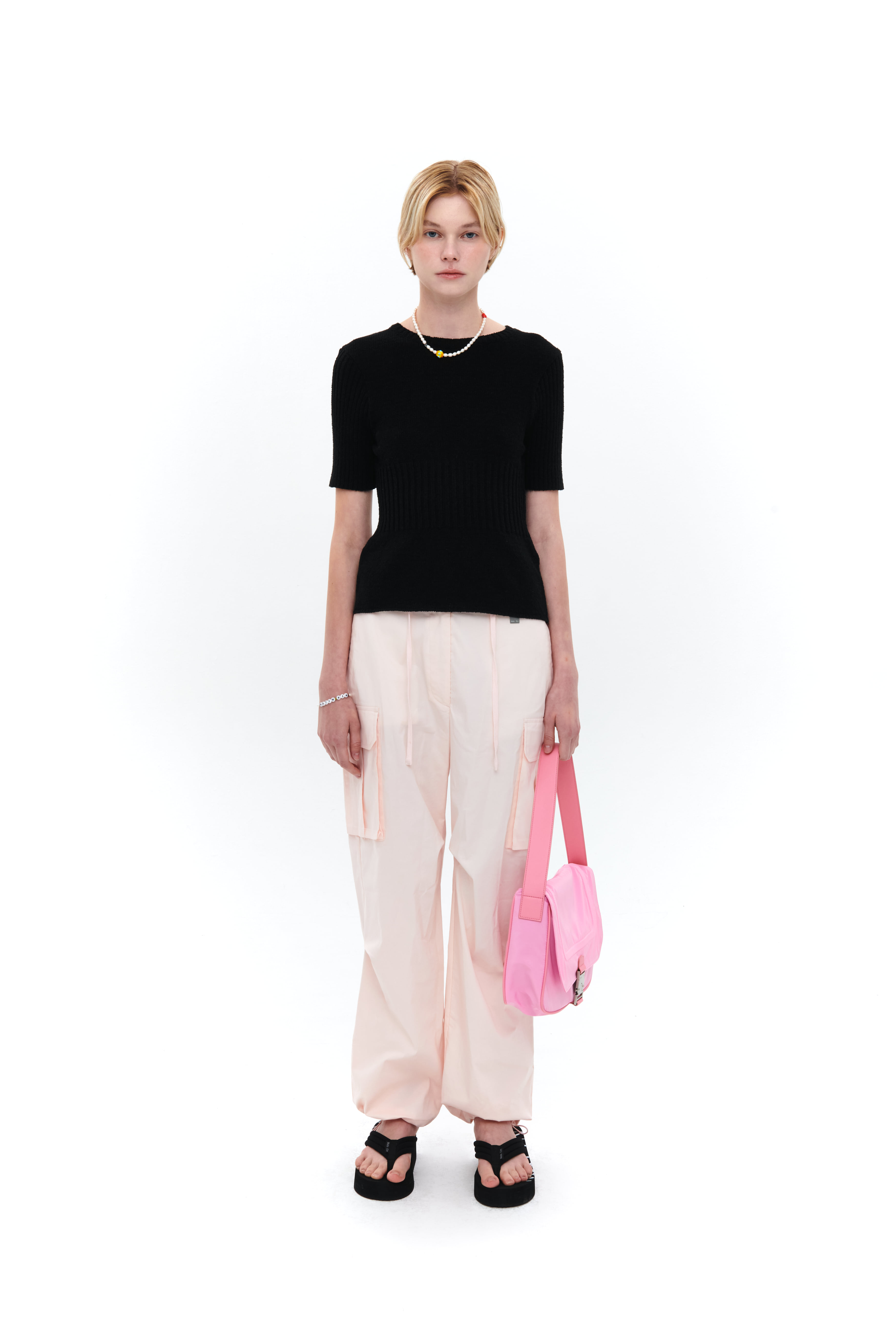 MATIN KIM - BUCKLE BAG IN PINK